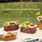 Double Handle Woodchip Basket with Liner - Perfect as Toy Organizer, Storing Fresh Fruits or Safeguarding Your Must-Have Beach Essentials for Unforgettable Holidays or Picnic Parties